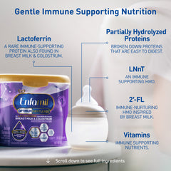 Enfamil® Optimum™ (Enspire) Gentlease® Infant Formula Powder - 19.5 oz Tub