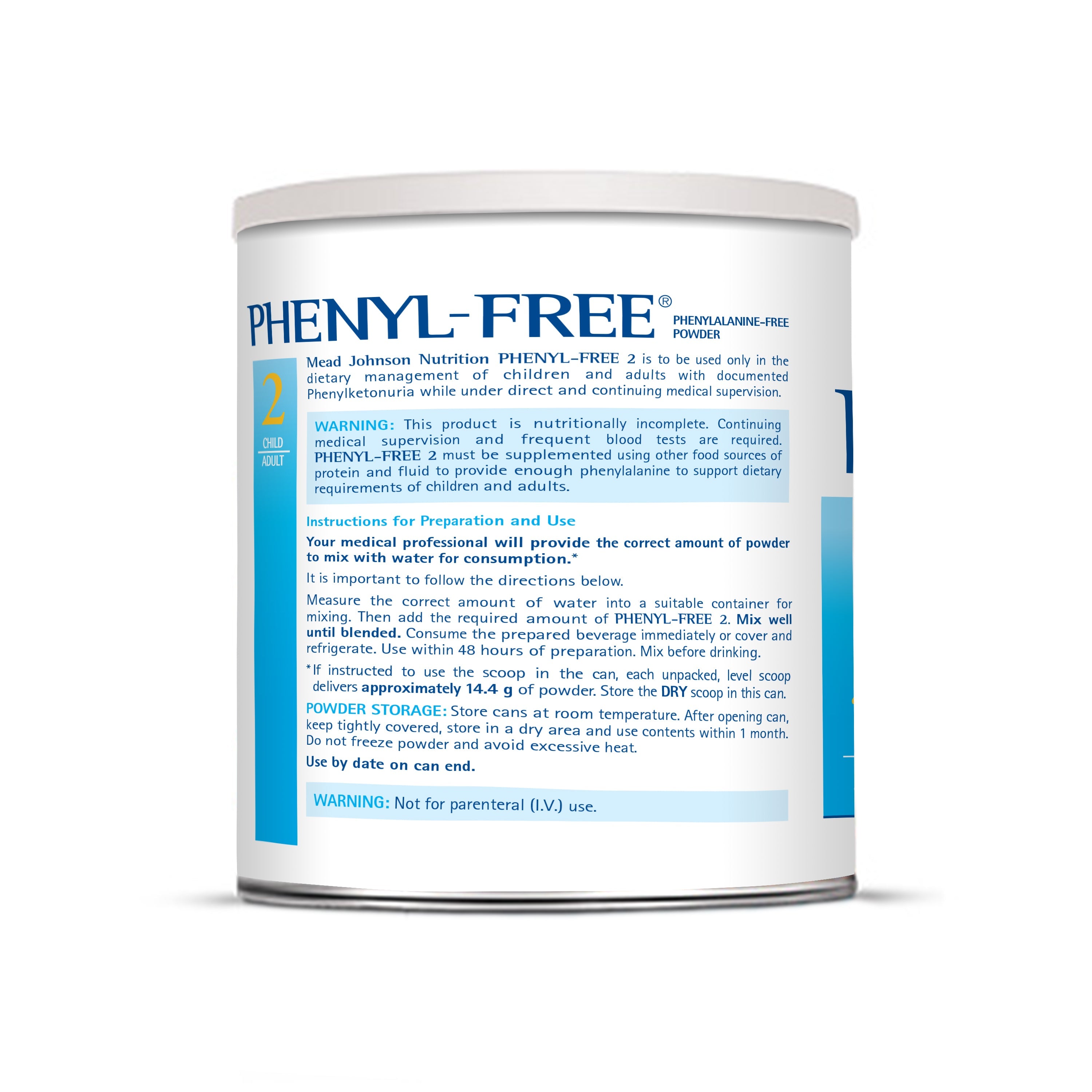 Phenyl-Free® 2 Medical Food Powder - 1 lb Can