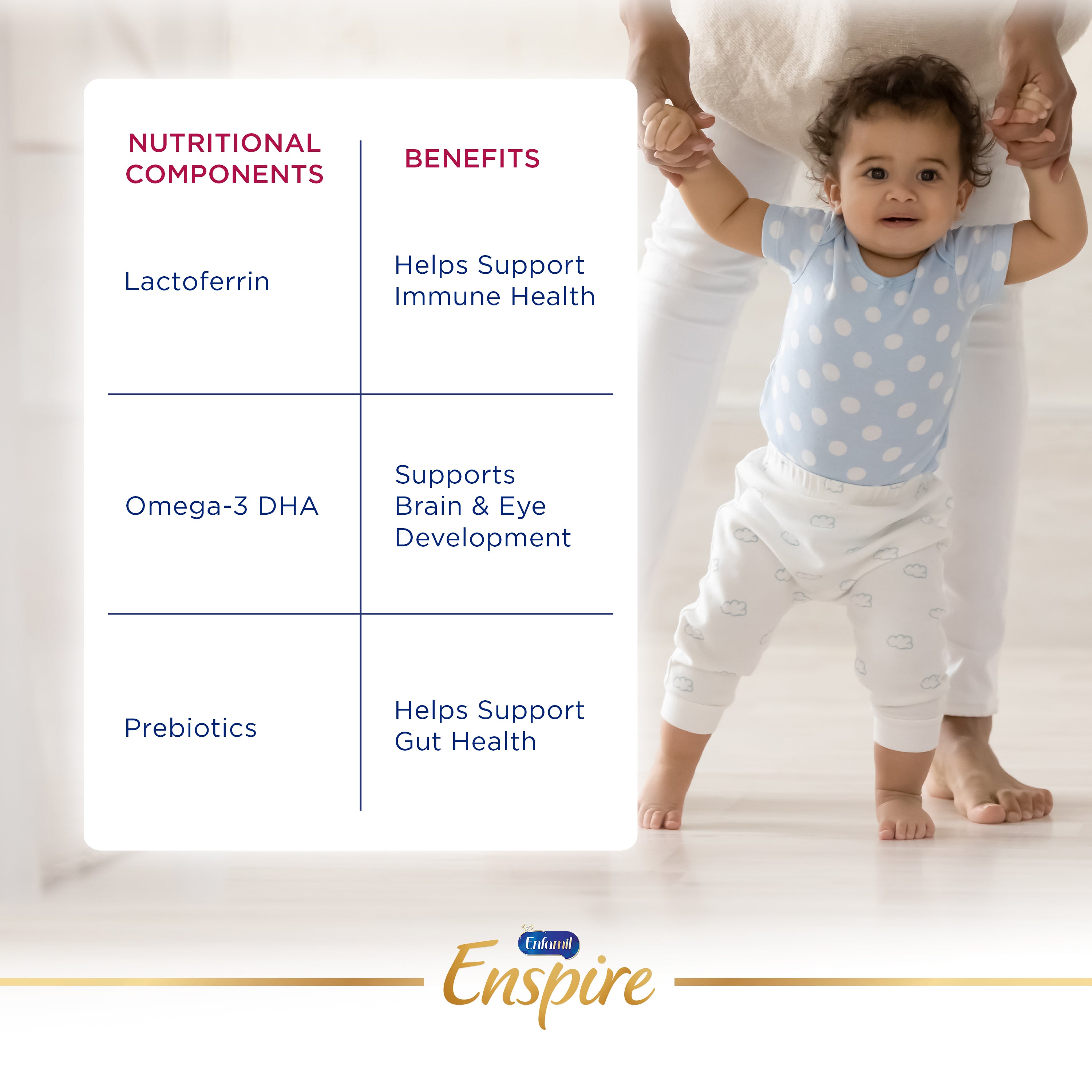 Enfagrow® Enspire® Toddler Nutritional Drink - Natural Milk Flavor Powder - 24 oz Can