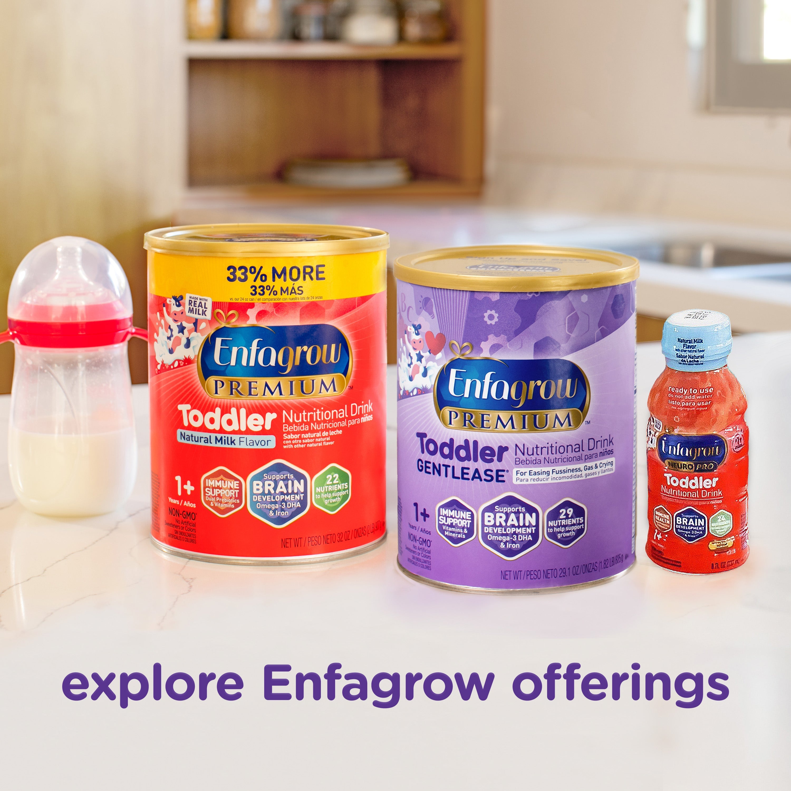 Enfagrow® PREMIUM Gentlease® Toddler Nutritional Drink Powder - 29.1 oz Can