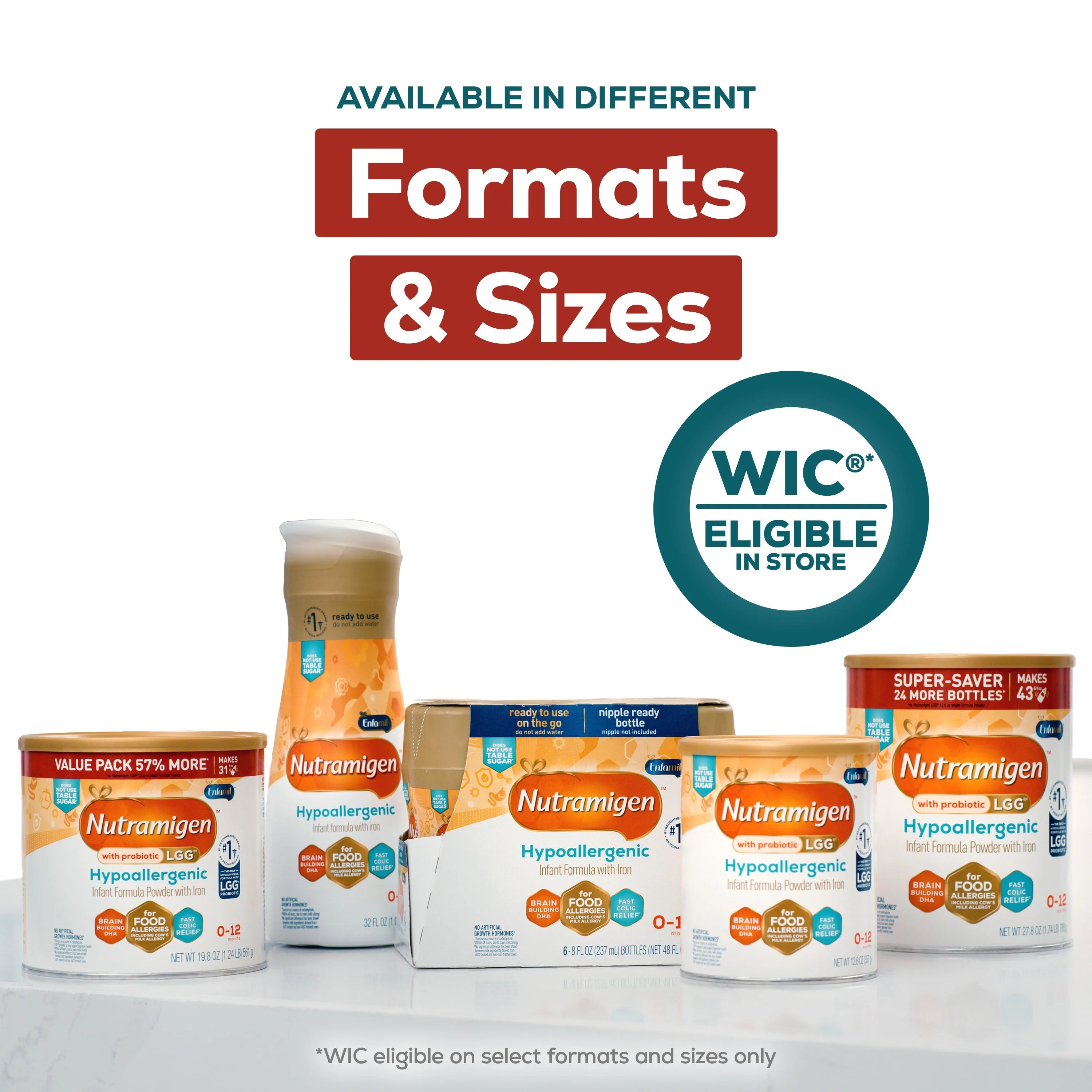 Nutramigen® with Probiotic LGG® Hypoallergenic Infant Formula Powder - 27.8 oz Can - Super Saver Pack
