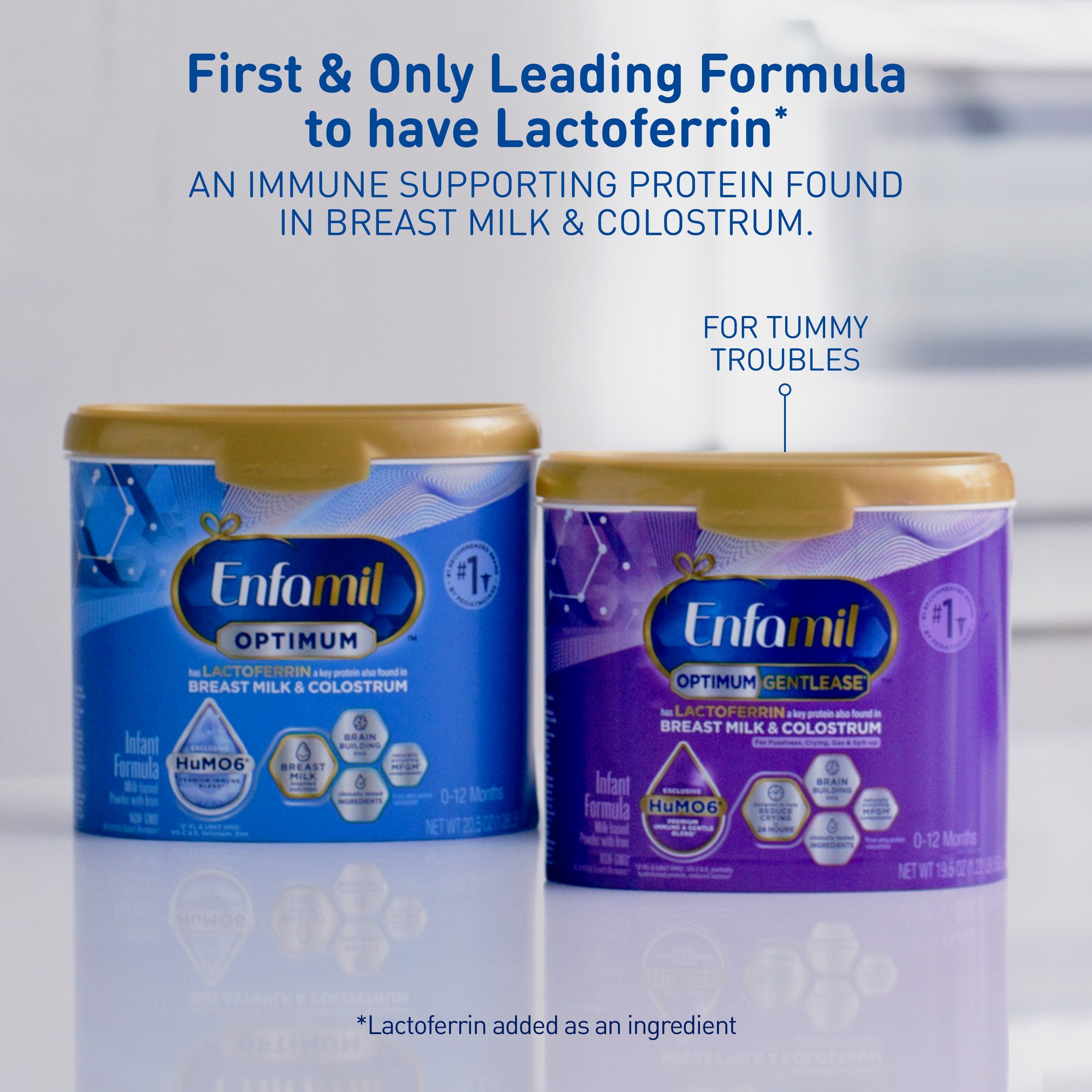 Enfamil® Optimum™ (Enspire) Gentlease® Infant Formula Powder - 19.5 oz Tub