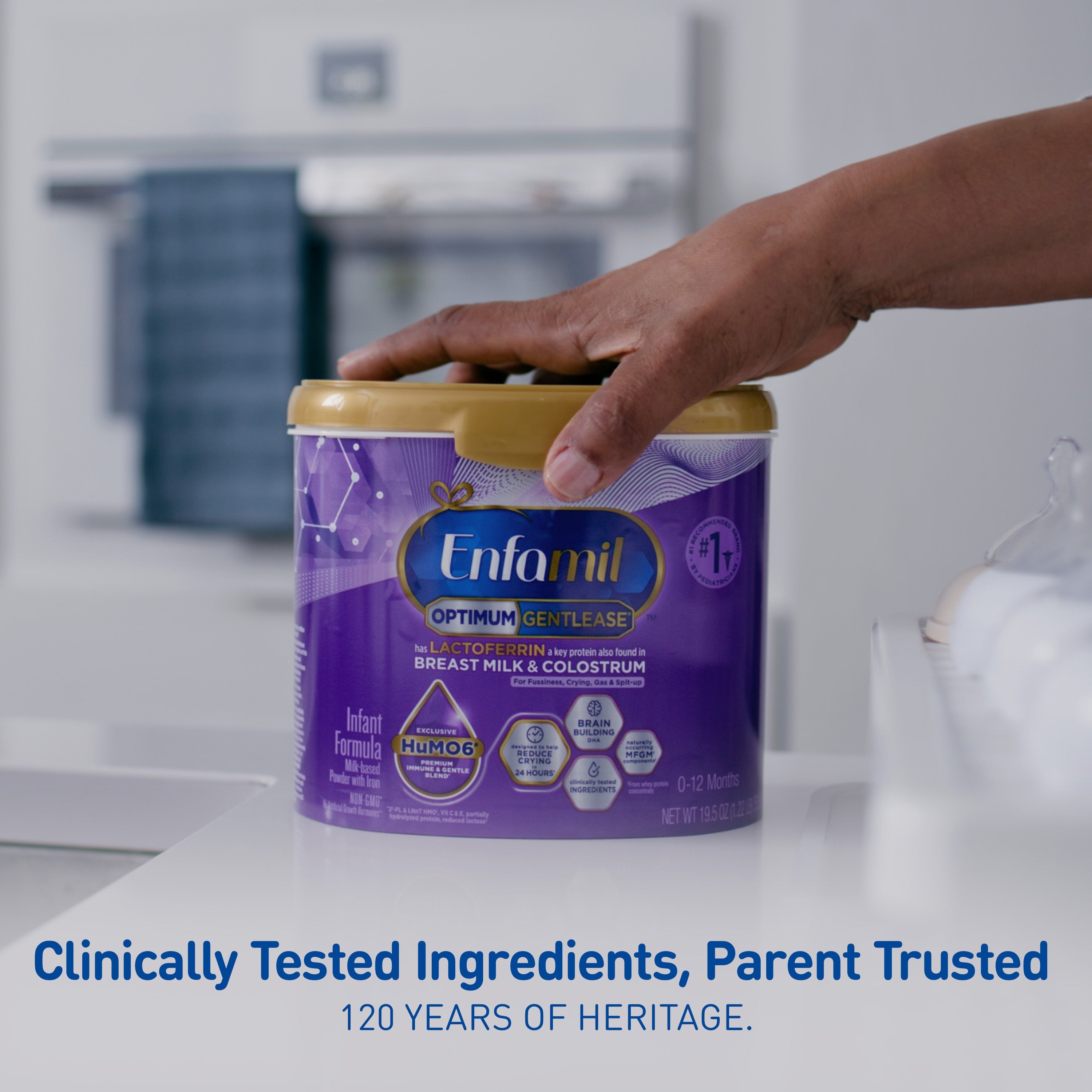 Enfamil® Optimum™ (Enspire) Gentlease® Infant Formula Powder - 19.5 oz Tub