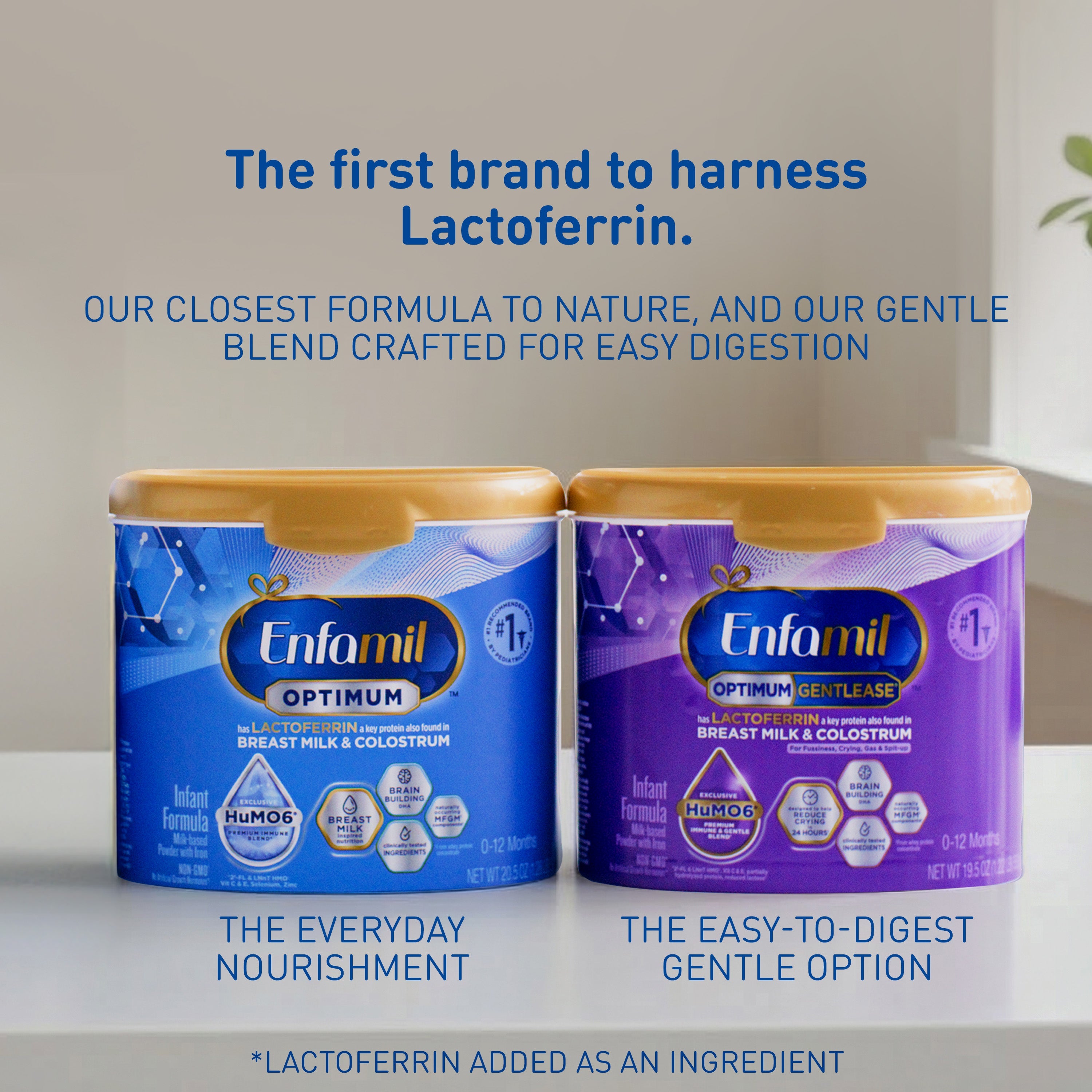 Enfamil® Optimum™ (Enspire) Gentlease® Infant Formula Powder - 19.5 oz Tub