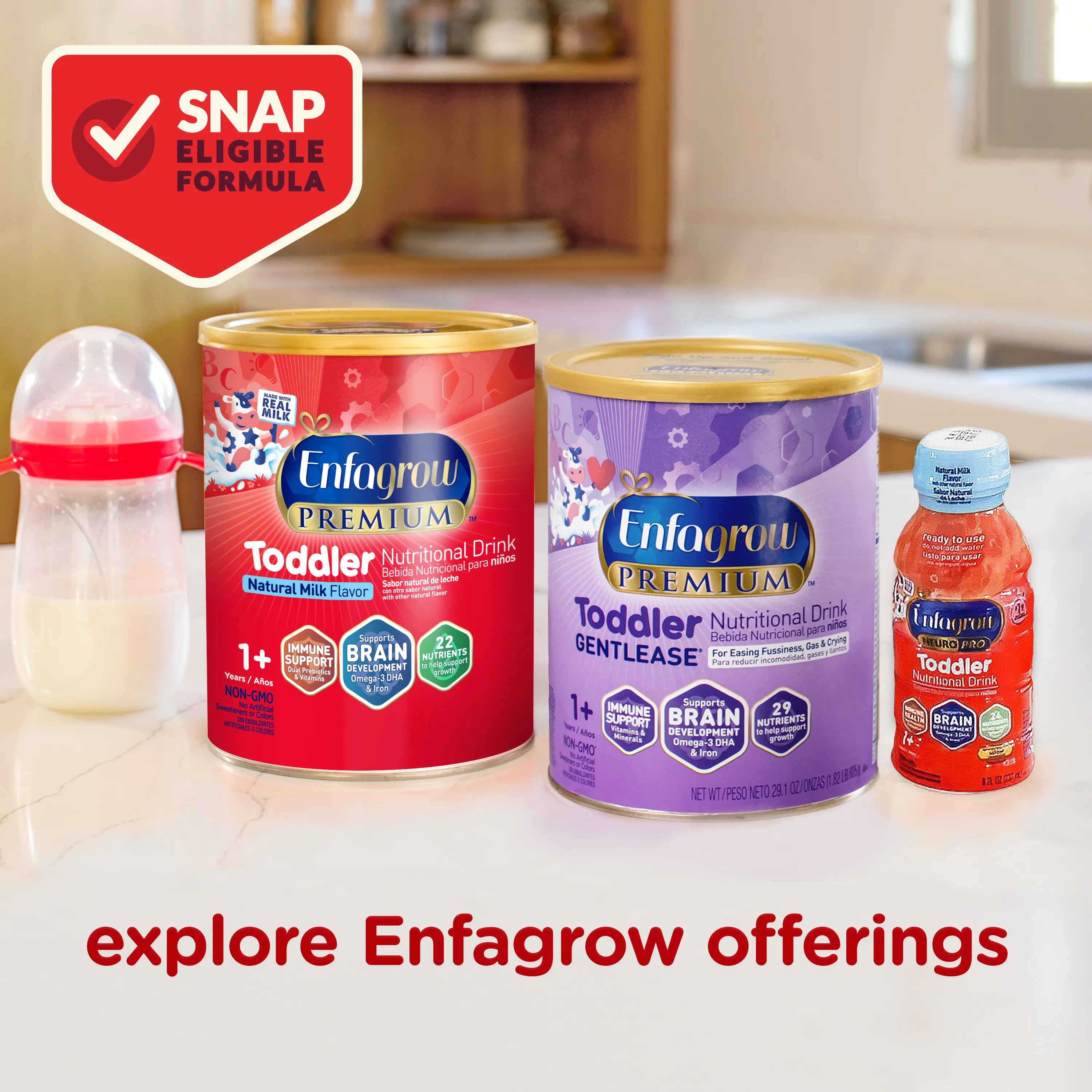 Enfagrow® PREMIUM Toddler Nutritional Drink - Vanilla Flavor Powder - 32 oz Can