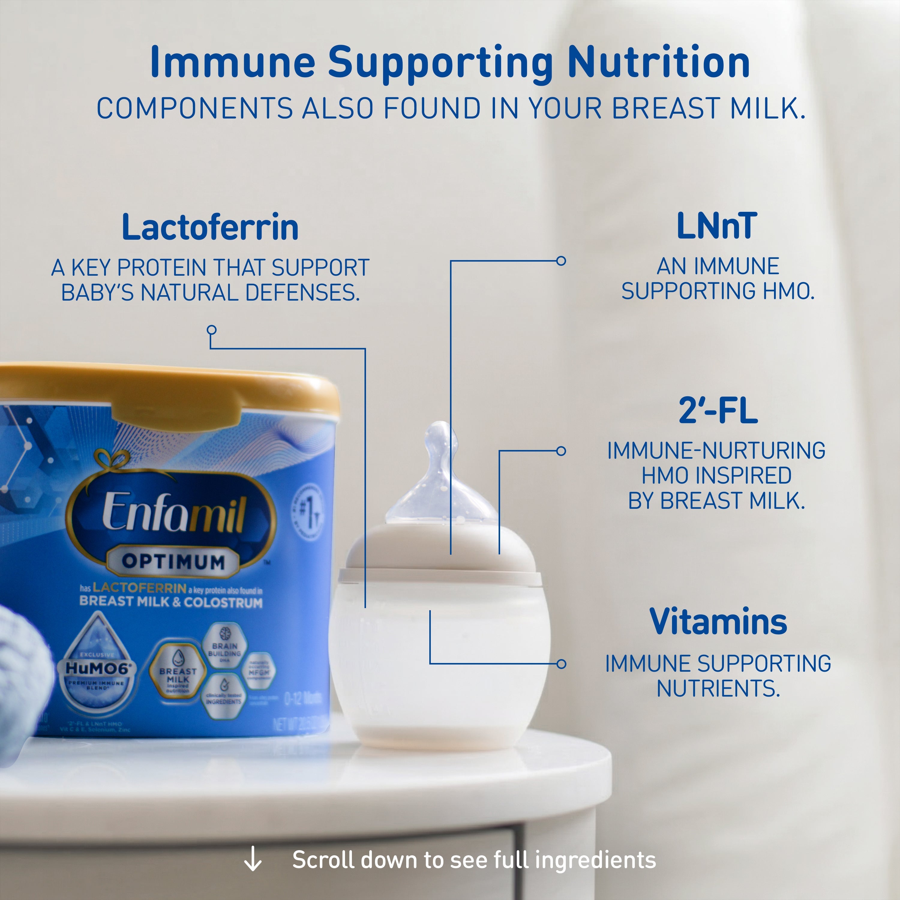 Enfamil® Optimum™ (Enspire) Infant Formula Powder - 20.5 oz Tub