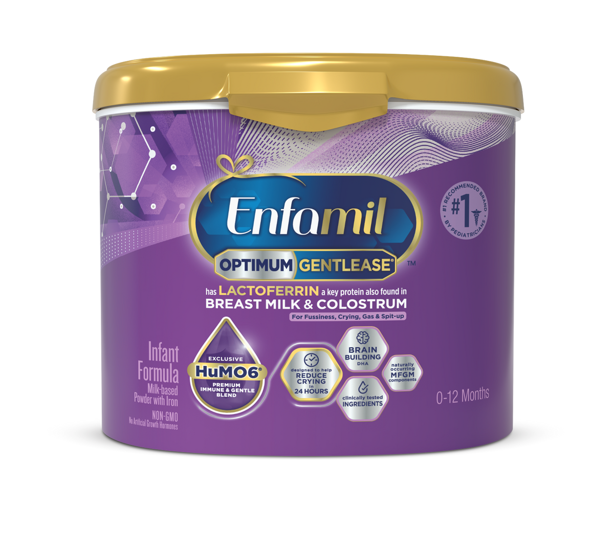Enfamil® Optimum™ (Enspire) Gentlease® Infant Formula Powder - 19.5 oz Tub