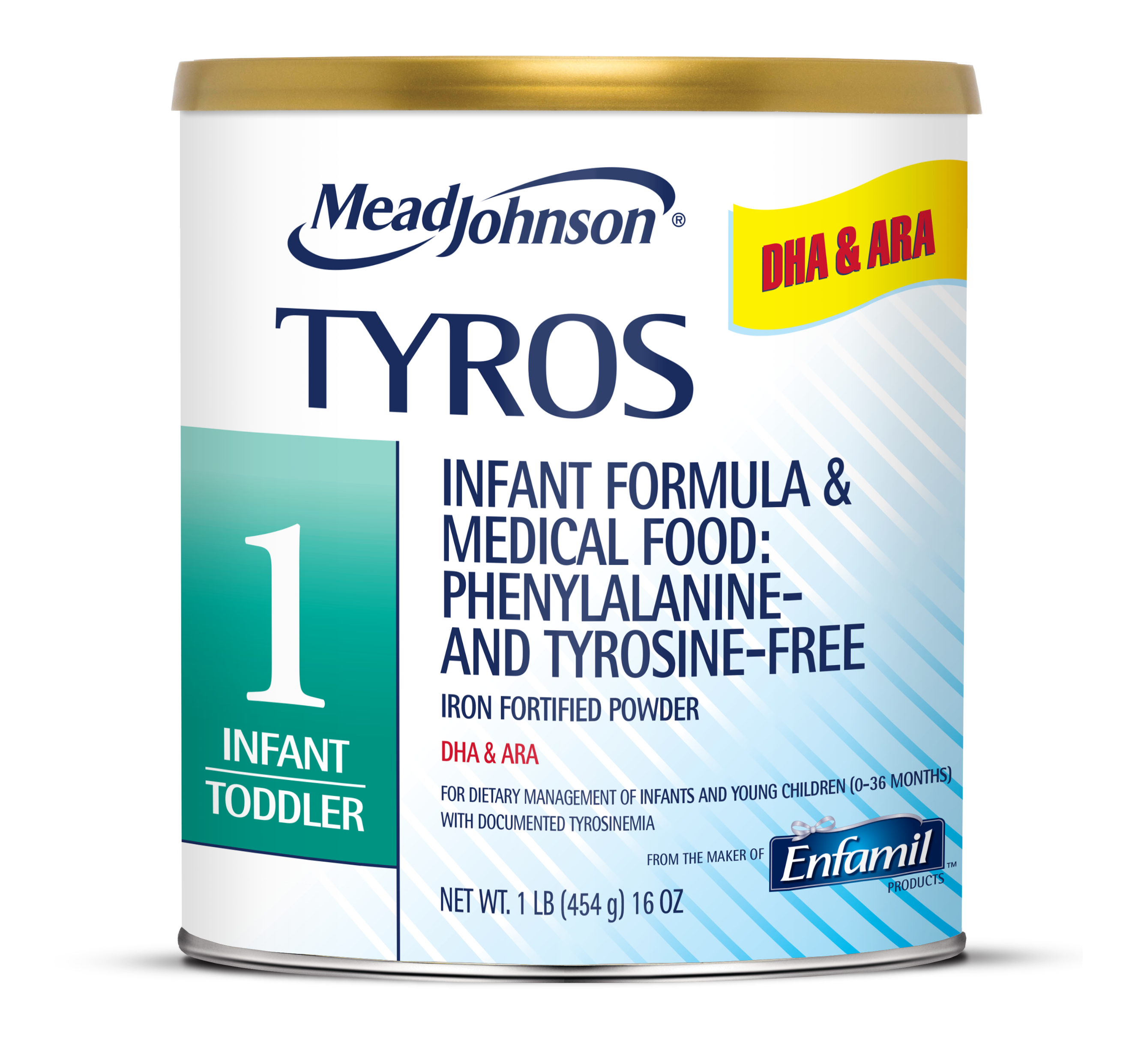 TYROS 1 Infant Formula & Medical Food Powder - 1 lb Can