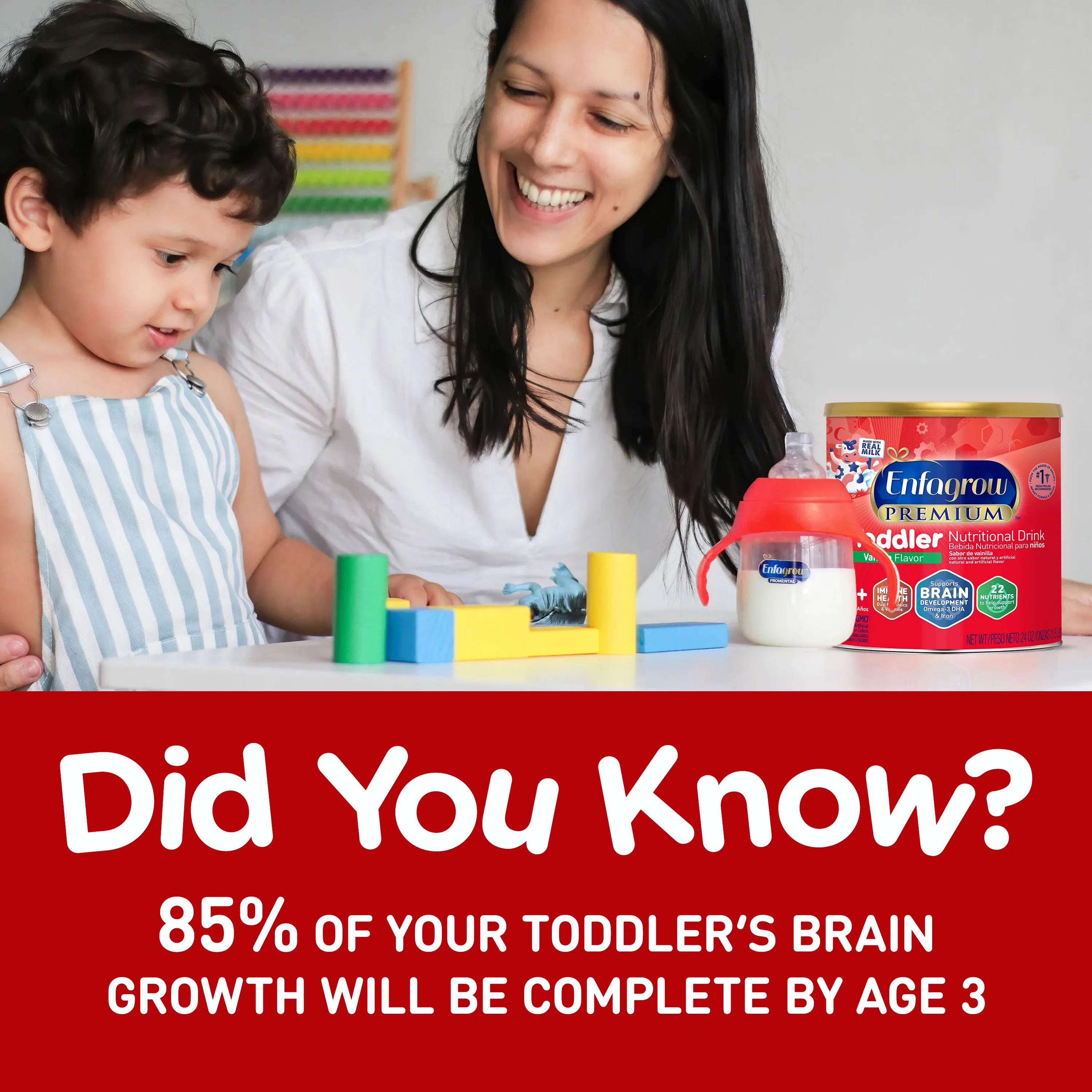 Enfagrow® PREMIUM Toddler Nutritional Drink - Vanilla Flavor Powder - 32 oz Can