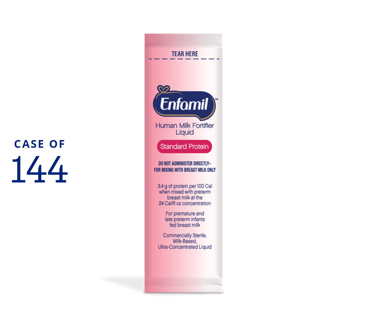 Enfamil® Liquid Human Milk Fortifier Standard Protein Concentrate - 5 mL sachets (Case of 144)
