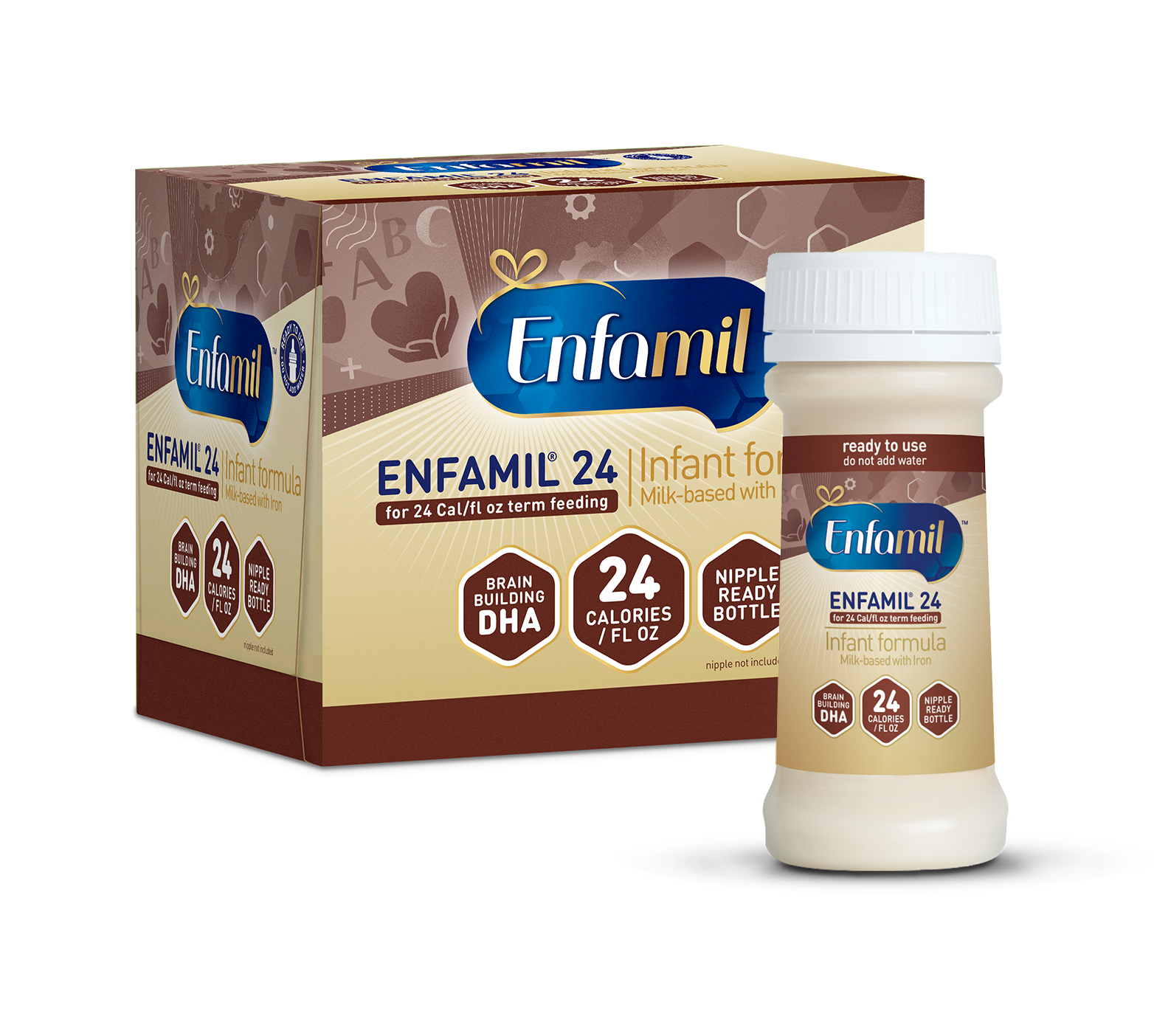 Enfamil® 24 Infant Formula - 24 Cal Ready to Use - 2 fl oz (6 Bottles)