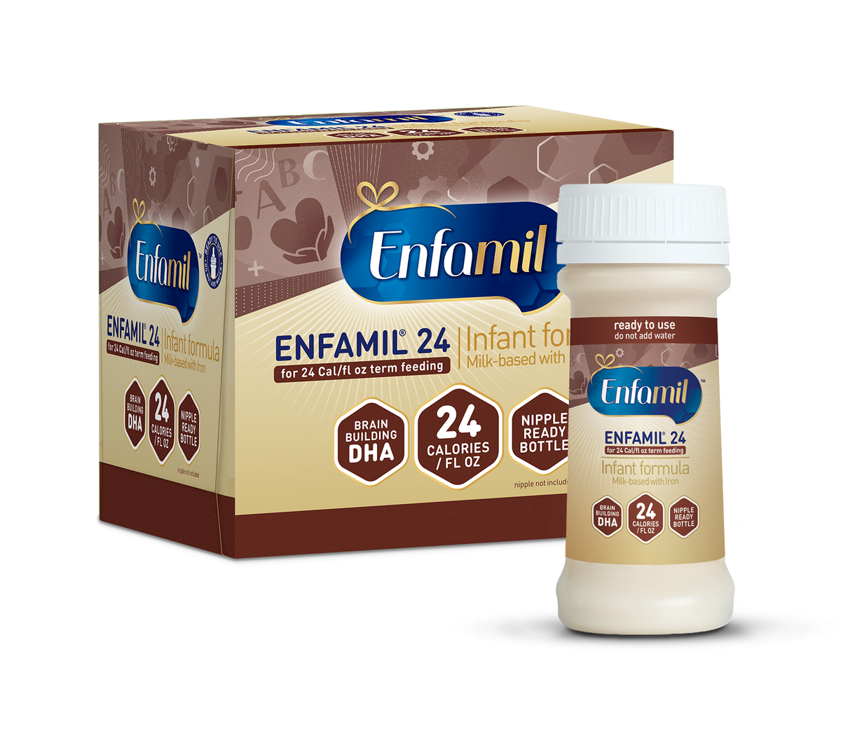 Enfamil® 24 Infant Formula - 24 Cal Ready to Use - 2 fl oz (6 Bottles)
