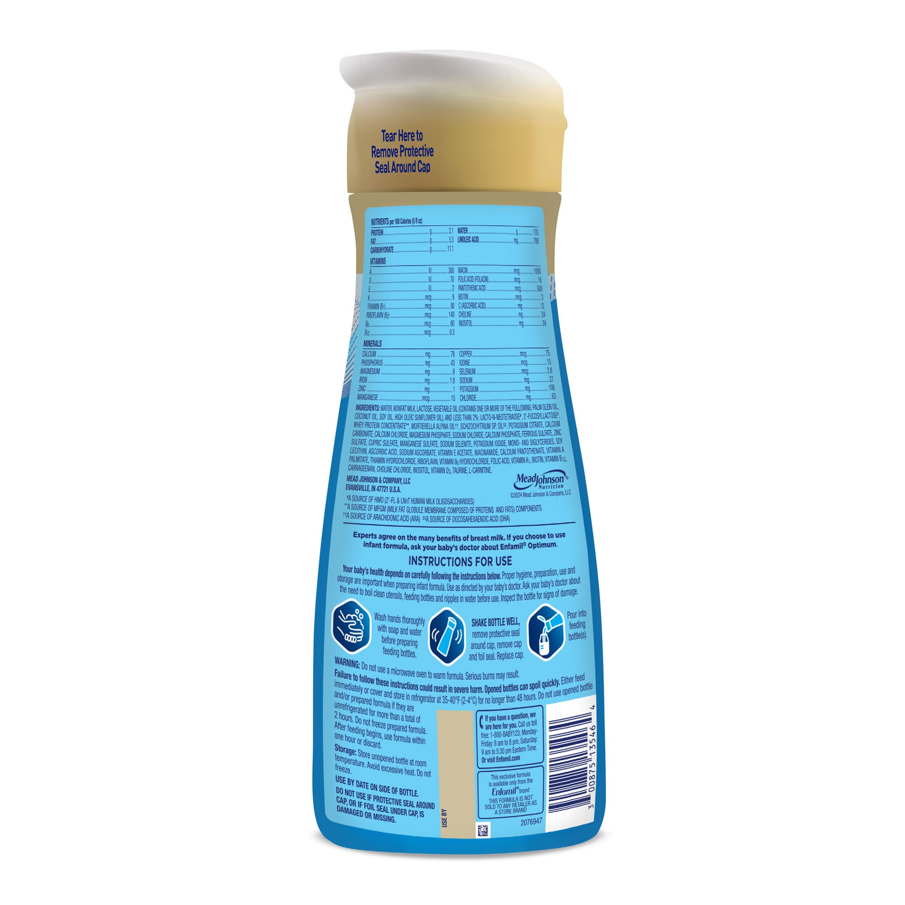 Enfamil® Optimum™ (Enspire) Infant Formula Liquid Ready to Use - 32 fl oz Bottle