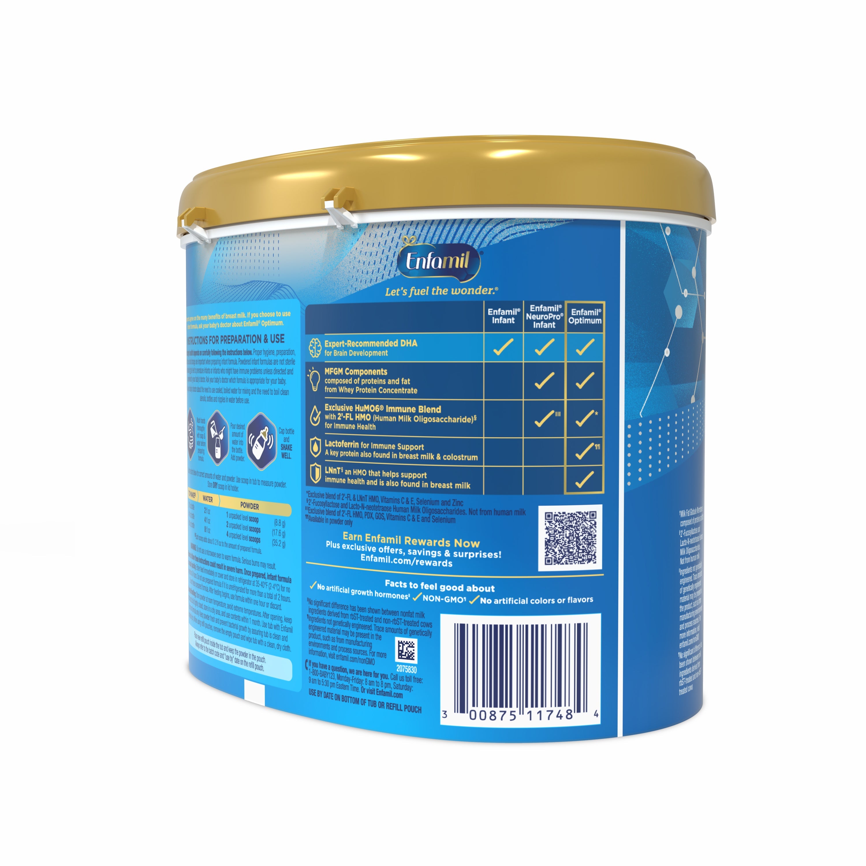 Enfamil® Optimum™ (Enspire) Infant Formula Powder - 20.5 oz Tub