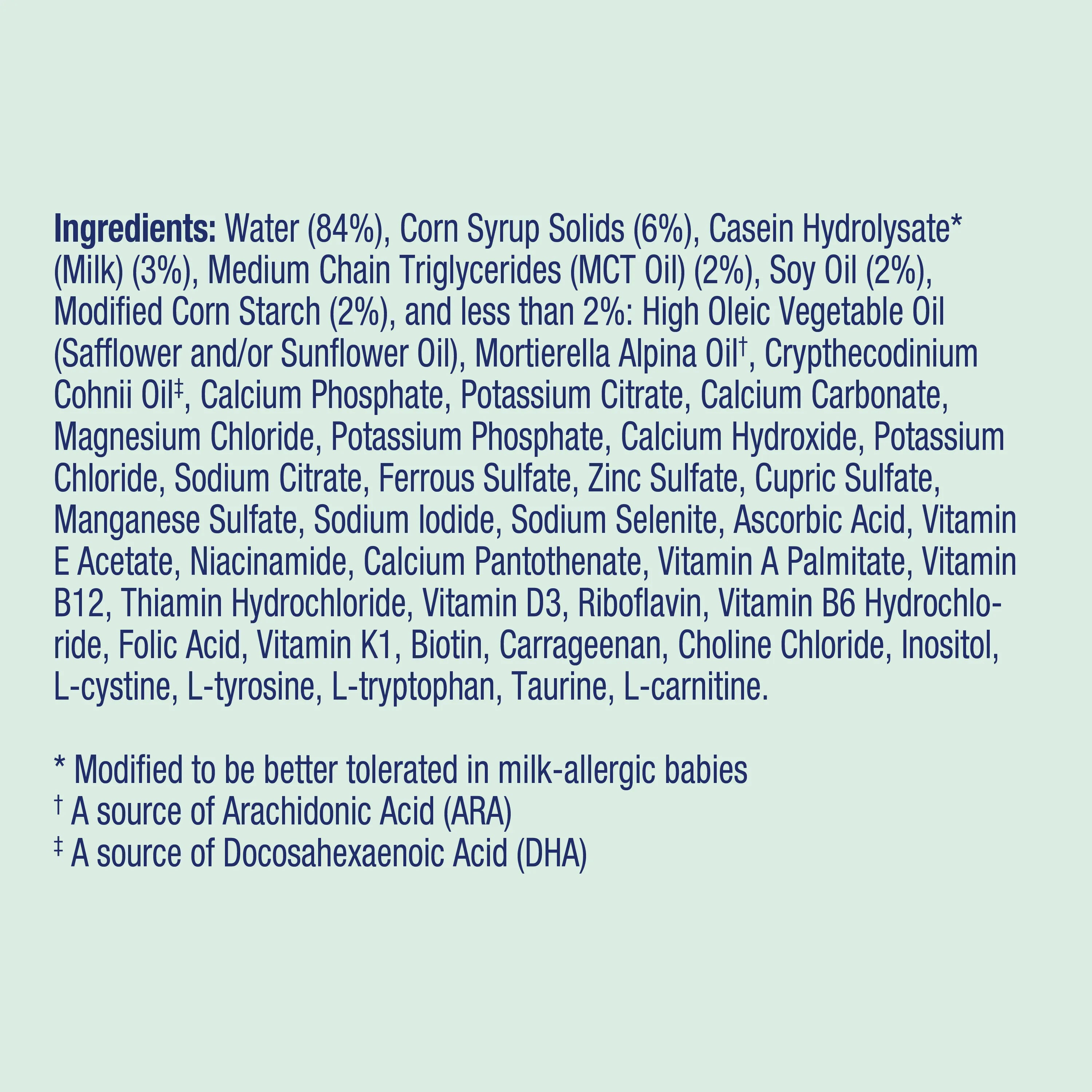 Pregestimil® Hypoallergenic Infant Formula for Fat Malabsorption - 24 Cal Ready to Use - 2 fl oz (6 Bottles)